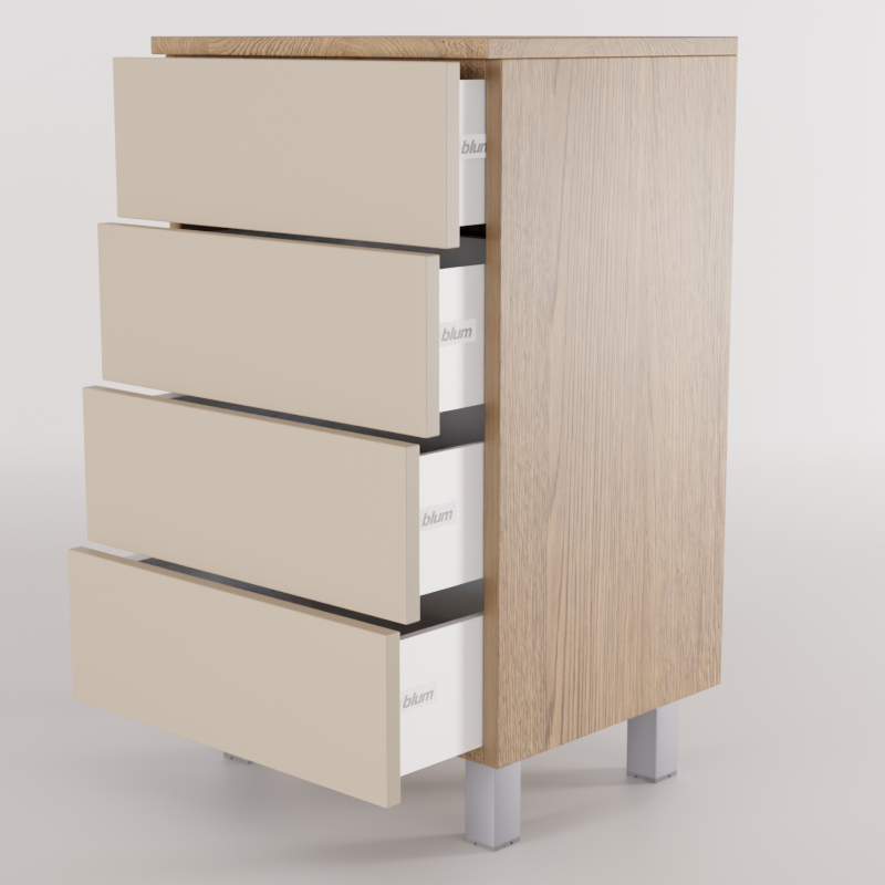 Skříň na míru s moderním materiálem a strukturou